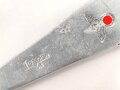 Löffel von der Wehrmacht aus Aluminium, datiert 1938, Gesamtlänge ca. 21 cm