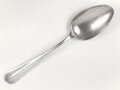 Löffel von der Wehrmacht aus Aluminium, datiert 1938, Gesamtlänge ca. 21 cm