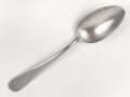 Löffel von der Wehrmacht aus Aluminium, datiert 1938, Gesamtlänge ca. 21 cm