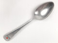 Löffel von der Wehrmacht aus Aluminium, datiert 1940, Gesamtlänge ca. 21 cm