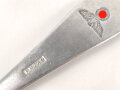 Löffel von der Wehrmacht aus Aluminium, datiert 1940, Gesamtlänge ca. 21 cm