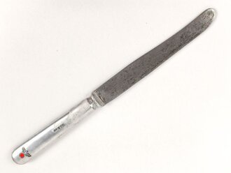 Messer von der Wehrmacht aus Aluminium, datiert 1940, Gesamtlänge ca. 24 cm