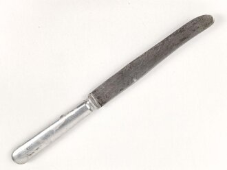 Messer von der Wehrmacht aus Aluminium, datiert 1940, Gesamtlänge ca. 24 cm
