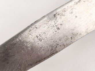 Messer von der Wehrmacht aus Aluminium, datiert 1940, Gesamtlänge ca. 24 cm