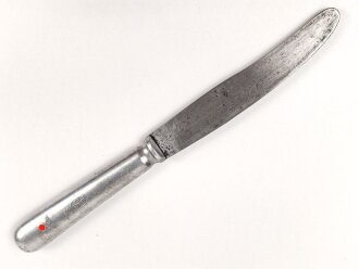 Messer von der Wehrmacht aus Aluminium, datiert 1942, Gesamtlänge ca. 24 cm