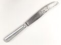 Messer von der Wehrmacht aus Aluminium, datiert 1942, Gesamtlänge ca. 24 cm