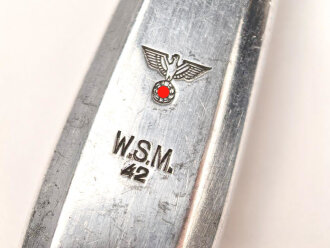 Messer von der Wehrmacht aus Aluminium, datiert 1942,...