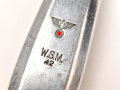 Messer von der Wehrmacht aus Aluminium, datiert 1942, Gesamtlänge ca. 24 cm