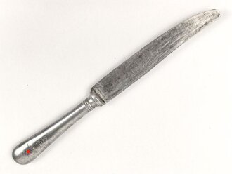 Messer von der Wehrmacht aus Aluminium, datiert 1942, Gesamtlänge ca. 24 cm