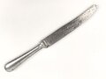 Messer von der Wehrmacht aus Aluminium, datiert 1942, Gesamtlänge ca. 24 cm