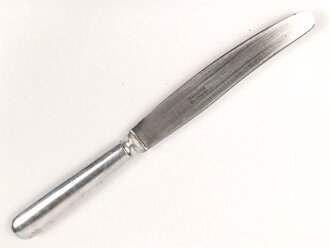 Messer von der Wehrmacht aus Aluminium, datiert 1940, Gesamtlänge ca. 24 cm