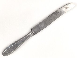 Messer von der Wehrmacht aus Aluminium, datiert 1942, Gesamtlänge ca. 24 cm