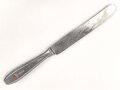 Messer von der Wehrmacht aus Aluminium, datiert 1942, Gesamtlänge ca. 24 cm