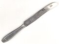 Messer von der Wehrmacht aus Aluminium, datiert 1942, Gesamtlänge ca. 24 cm