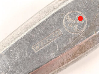 Messer von der Wehrmacht aus Aluminium, datiert 1942, Gesamtlänge ca. 24 cm