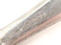 Messer von der Wehrmacht aus Aluminium, datiert 1942, Gesamtlänge ca. 24 cm