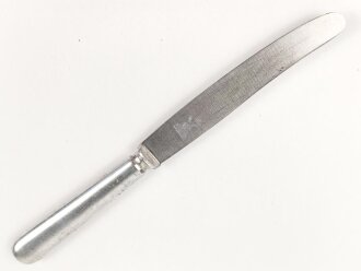 Messer von der Wehrmacht aus Aluminium, datiert 1939, Gesamtlänge ca. 24 cm