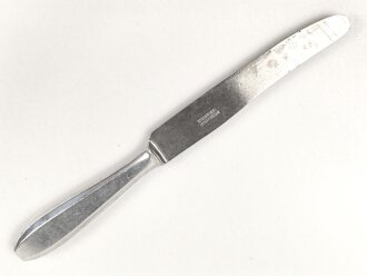 Messer von der Wehrmacht aus Aluminium, datiert 1942, Gesamtlänge ca. 24 cm