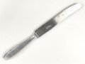 Messer von der Wehrmacht aus Aluminium, datiert 1942, Gesamtlänge ca. 24 cm