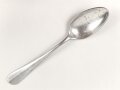 Teelöffel von der Wehrmacht aus Aluminium, datiert 1939, Gesamtlänge ca. 15 cm