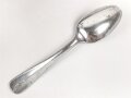 Teelöffel von der Wehrmacht aus Aluminium, Gesamtlänge ca. 15 cm