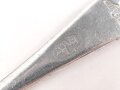 Teelöffel von der Wehrmacht aus Aluminium, Gesamtlänge ca. 15 cm