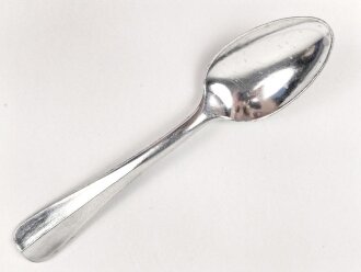 Teelöffel von der Wehrmacht aus Aluminium, Gesamtlänge ca. 15 cm