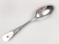 Teelöffel von der Wehrmacht aus Aluminium, Gesamtlänge ca. 15 cm