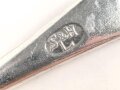 Teelöffel von der Wehrmacht aus Aluminium, Gesamtlänge ca. 15 cm