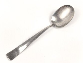 Servierlöffel für Modell des Amtes Schönheit der Arbeit, Hakenkreuz im Zahnrad, Edelstahl magnetisch, Gesamtlänge ca. 27 cm