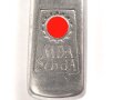 Messer Modell des Amtes Schönheit der Arbeit, Hakenkreuz im Zahnrad, Edelstahl magnetisch, Gesamtlänge ca. 22 cm