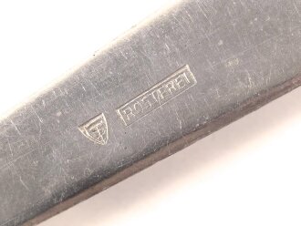 Löffel für Modell des Amtes Schönheit der Arbeit, Hakenkreuz im Zahnrad, Edelstahl magnetisch, Gesamtlänge ca. 22 cm