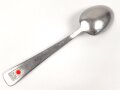 Löffel für Modell des Amtes Schönheit der Arbeit, Hakenkreuz im Zahnrad, Edelstahl magnetisch, Gesamtlänge ca. 22 cm