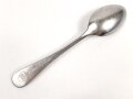 Teelöffel Reichsarbeitsdienst,  datiert 1938, Aluminium, Gesamtlänge ca. 14 cm