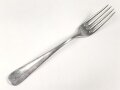 Gabel von der Kriegsmarine, Aluminium, Gesamtlänge ca. 21 cm