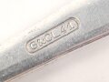 Gabel von der Kriegsmarine, Aluminium, Gesamtlänge ca. 21 cm