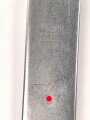 Gabel aus Metall für das 4 teilige Besteck der Wehrmacht datiert 1942, Gesamtlänge ca. 20 cm
