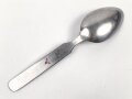 Löffel aus Metall für das 4 teilige Besteck der Wehrmacht datiert 1942, Gesamtlänge ca. 20 cm