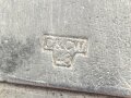 Dosenöffner aus Metall / Aluminium für ein Einschubbesteck der Wehrmacht datiert 1943, Gesamtlänge ca. 20 cm
