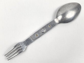 Gabel / Löffel Kombi Wehrmacht. Aluminium, datiert 1937