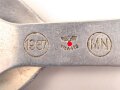 Gabel / Löffel Kombi Wehrmacht. Aluminium, datiert 1937