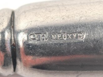 Messer von der Waffen SS aus Metall, am Griff die Runen im Kreis,  Gesamtlänge ca. 25 cm