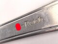 Gabel mit  Stempel "SS Reich" aus  Buntmetall  ,Gesamtlänge ca. 22 cm