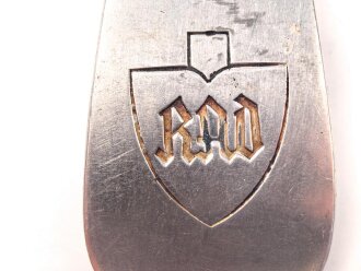 Gabel vom Reichsarbeitsdienst aus  Buntmetall  ,Gesamtlänge ca. 22 cm