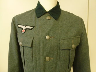 Feldbluse für Mannschaften Wehrmacht, Kammerstück in sehr gutem Zustand, der Adler wohl Originalvernäht