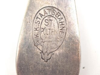 Löffel der kaiserlich-könglichen Staatsbahnen Östereich, Gesamtlänge ca. 19 cm