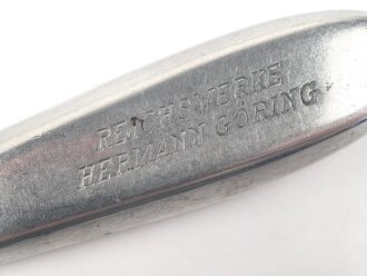 Messer Reichswerke Hermann Göring aus Metall, Gesamtlänge ca. 21 cm