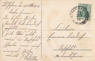 Ansichtskarte "Ilsenhofen - Post mit Tor"