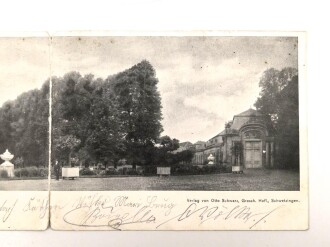 Ansichtskarte "Grüße aus Schwetzingen - Der Schlossgarten", zum aufklappen