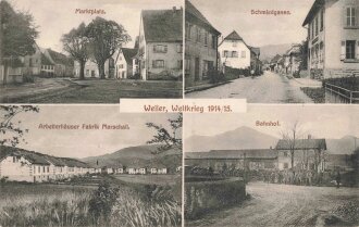Ansichtskarte "Weiler, Weltkrieg 1914/15"